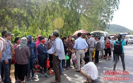Nghệ An: Xử lý nghiêm đối tượng phạm luật vụ chặn xe chở công nhân