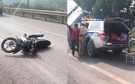 Cán bộ CSGT bị xe máy vi phạm luật giao thông đâm đã hy sinh