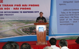 Thông xe thêm 52,5km tuyến cao tốc Hà Nội - Hải Phòng