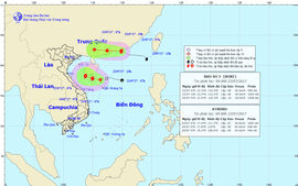 Áp thấp nhiệt đới và cơn bão số 3 trên Biển Đông