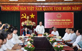 Phó Thủ tướng Trịnh Đình Dũng thăm, làm việc tại huyện Tam Dương, Vĩnh Phúc