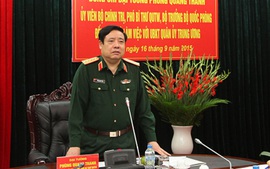 Đại tướng Phùng Quang Thanh làm việc với UBKT Quân ủy Trung ương