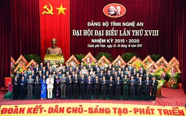 BCH Đảng bộ tỉnh Nghệ An khóa XVIII ra mắt Đại hội