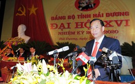 Đồng chí Nguyễn Mạnh Hiển được bầu giữ chức Bí thư Hải Dương
