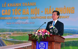 Thủ tướng phát lệnh thông xe cao tốc Hà Nội-Hải Phòng