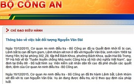 Bộ Công an thông tin việc bắt Nguyễn Văn Đài