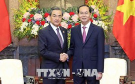 Chủ tịch nước tiếp Ủy viên Quốc vụ, Bộ trưởng Ngoại giao Trung Quốc 