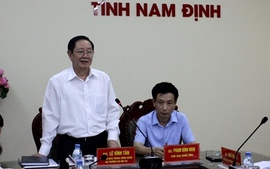 Tổ công tác của Thủ tướng kiểm tra công tác tổ chức, cán bộ tại Nam Định