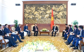 Thủ tướng tiếp các nhà đầu tư vào dự án lọc hóa dầu lớn nhất Việt Nam
