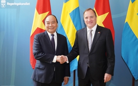 Chùm ảnh: Thủ tướng Nguyễn Xuân Phúc hội đàm với Thủ tướng Thụy Điển