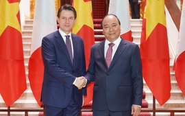 Hình ảnh: Thủ tướng Nguyễn Xuân Phúc đón, hội đàm với Thủ tướng Italy