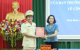 Công bố quyết định chỉ định Bí thư Đảng ủy Công an tỉnh Ninh Bình
