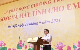 Thủ tướng Phạm Minh Chính kêu gọi chung tay, góp sức hỗ trợ “sóng và máy tính” cho hàng triệu học sinh, sinh viên