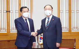 Phó Thủ tướng Lê Minh Khái hội đàm với Phó Thủ tướng Hàn Quốc Hong Nam Gi 