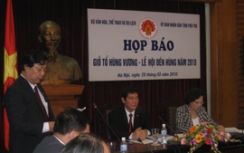 Họp báo về Giỗ Tổ Hùng Vương - Lễ hội Đền Hùng năm 2010