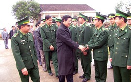 Lãnh đạo tỉnh thăm và chúc tết cán bộ, chiến sỹ và nhân dân Kỳ Sơn, Tương Dương, Con Cuông, Nam Đàn