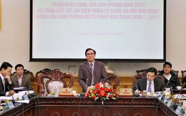 Hội nghị triển khai công tác văn phòng năm 2012