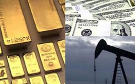 Chứng khoán, giá dầu, giá vàng sụt giảm