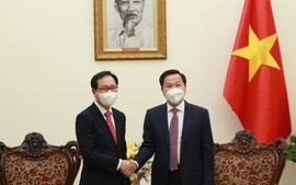 Deputy PM Le Minh Khai receives President of Samsung Viet Nam 