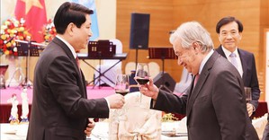 Tổng Thư ký Liên Hợp Quốc: Việt Nam là minh chứng sống động cho con đường hòa bình, phát triển