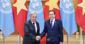 Chủ tịch Quốc hội Trần Thanh Mẫn hội kiến Tổng Thư ký Liên Hợp Quốc António Guterres