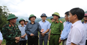 Phó Thủ tướng Hồ Quốc Dũng chỉ đạo 6 nhóm nhiệm vụ trọng tâm khắc phục sạt lở tại xã Ngọc Linh, Quảng Ngãi