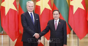 Chủ tịch Quốc hội Trần Thanh Mẫn hội kiến Tổng thống Lithuania Gitanas Nauseda
