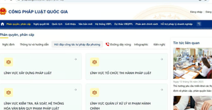 Đưa cẩm nang về công tác tư pháp tại chính quyền địa phương 2 cấp lên Cổng Pháp luật Quốc gia