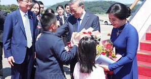 Tổng Bí thư Tô Lâm và Phu nhân bắt đầu thăm cấp Nhà nước Đại Hàn Dân Quốc