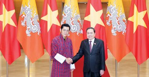 Chủ tịch Quốc hội Trần Thanh Mẫn hội kiến Quốc vương Bhutan