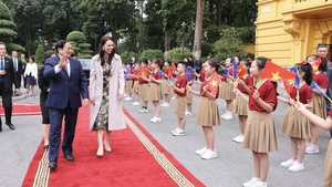 Chùm ảnh: Thủ tướng Phạm Minh Chính chủ trì lễ đón chính thức Thủ tướng New Zealand