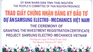 Samsung Electro-Mechanics Việt Nam đầu tư th&#234;m 920 triệu USD tại Th&#225;i Nguy&#234;n