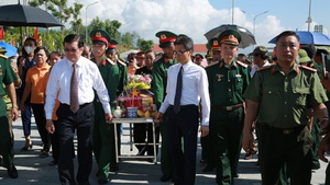 Tổ chức trang trọng lễ truy điệu, an táng hài cốt liệt sĩ tại Nghĩa trang Liệt sĩ quốc gia Vị Xuyên