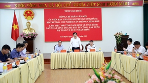 Đo&#224;n c&#244;ng t&#225;c Văn ph&#242;ng Ch&#237;nh phủ l&#224;m việc với tỉnh Nam Định