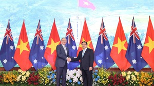 Chùm ảnh: Thủ tướng Phạm Minh Chính đón, hội đàm với Thủ tướng Australia