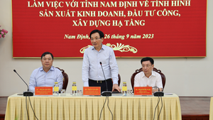 Tiếp tục th&#250;c đẩy, triển khai c&#225;c dự &#225;n hạ tầng trọng điểm tại Nam Định