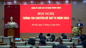 Đảng bộ VPCP dự cập nhật th&#244;ng tin chuy&#234;n đề qu&#253; IV/2024 