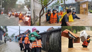 Miền Trung ứng ph&#243; với mưa lũ, ngập &#250;ng k&#233;o d&#224;i