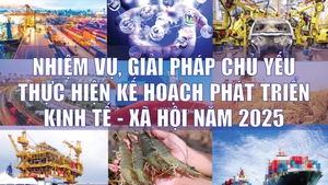 Infographics: Nhiệm vụ, giải pháp chủ yếu thực hiện kế hoạch phát triển Kinh tế - Xã hội năm 2025