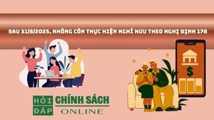 Sau 31/8/2025, kh&#244;ng c&#242;n thực hiện nghỉ hưu theo Nghị định 178
