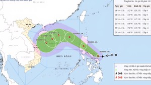 Diễn biến bão Fengshen: Từ 19/10, Bắc Biển Đông gió mạnh
