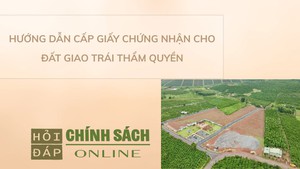 Hướng dẫn cấp Giấy chứng nhận cho đất giao tr&#225;i thẩm quyền