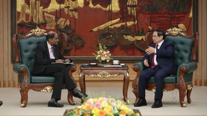 Thủ tướng Phạm Minh Ch&#237;nh tiếp Đại sứ Singapore nh&#226;n kết th&#250;c nhiệm kỳ c&#244;ng t&#225;c