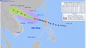 Bão số 11 có hoàn lưu rất rộng, khả năng cao di chuyển vào Quảng Ninh