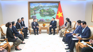 Ph&#243; Thủ tướng Mai Văn Ch&#237;nh tiếp Th&#244;ng tấn x&#227; Pathet L&#224;o