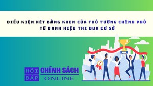 Điều kiện x&#233;t Bằng khen của Thủ tướng Ch&#237;nh phủ từ danh hiệu Thi đua cơ sở