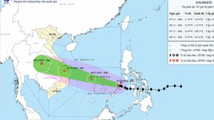 Bão số 13 Kalmaegi: di chuyển nhanh, đổ bộ đất liền Nam Trung Bộ vào khoảng đêm 6/11, rạng sáng 7/11