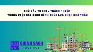 Chủ đầu tư chịu tr&#225;ch nhiệm trong việc x&#225;c định h&#236;nh thức lựa chọn nh&#224; thầu