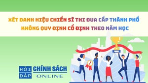 X&#233;t danh hiệu Chiến sĩ thi đua cấp Th&#224;nh phố đối với gi&#225;o vi&#234;n: Kh&#244;ng quy định cố định theo năm học