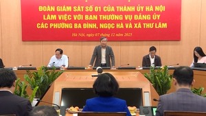 Chủ tịch UBND th&#224;nh phố H&#224; Nội Vũ Đại Thắng l&#224;m việc với phường Ngọc H&#224;